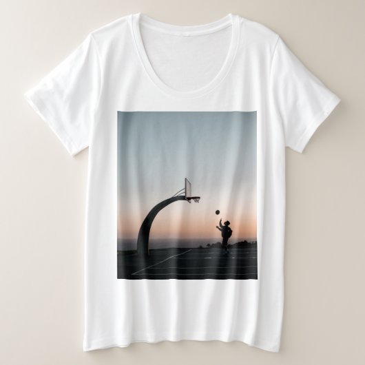Phantastischer Basketballkorb Große Größe T-Shirt (Design vorne)