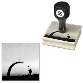 Phantastischer Basketballkorb Gummistempel (Stempel)