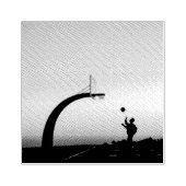 Phantastischer Basketballkorb Gummistempel (Prägung)