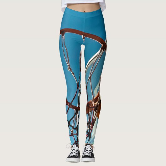 Phantastischer Basketballkorb Leggings (Vorderseite)