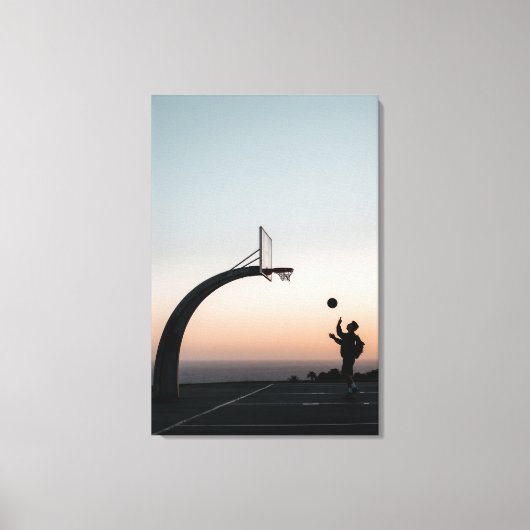 Phantastischer Basketballkorb Leinwanddruck (Vorderseite)