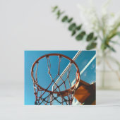 Phantastischer Basketballkorb Postkarte (Stehend Vorderseite)