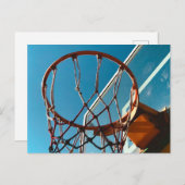 Phantastischer Basketballkorb Postkarte (Vorne/Hinten)