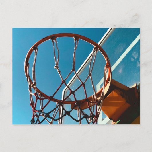 Phantastischer Basketballkorb Postkarte (Vorderseite)