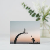 Phantastischer Basketballkorb Postkarte (Stehend Vorderseite)