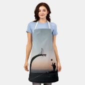 Phantastischer Basketballkorb Schürze (Getragen)