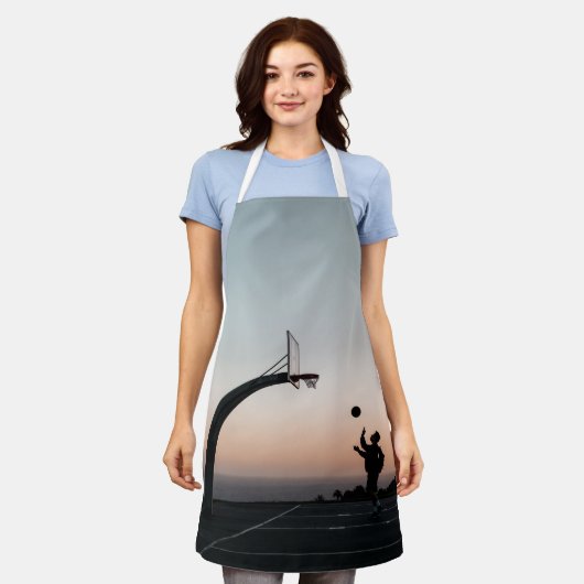 Phantastischer Basketballkorb Schürze (Getragen)