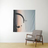 Phantastischer Basketballkorb Wandteppich (Beispiel (Horizontal))