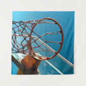 Phantastischer Basketballkorb Wandteppich (Vorderseite (Horizontal))