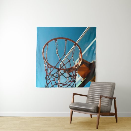 Phantastischer Basketballkorb Wandteppich (Beispiel)