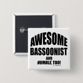 Phantastischer Bassoonist Button (Vorne & Hinten)