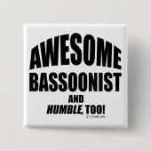 Phantastischer Bassoonist Button (Vorderseite)