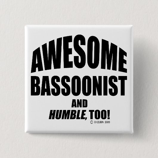 Phantastischer Bassoonist Button (Vorderseite)