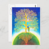 PHANTASTISCHER BAUM POSTKARTE (Vorne/Hinten)