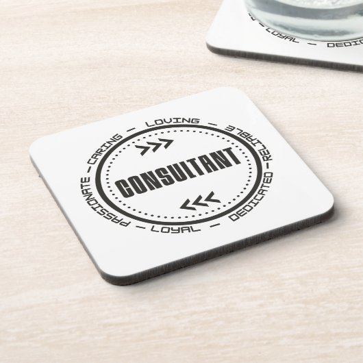 Phantastischer Berater Getränkeuntersetzer (Linke Seite)