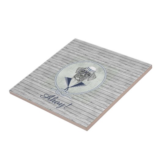 Phantastischer bezaubernder, lustiger Hobby-Boxer Fliese (Seite)