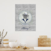 Phantastischer bezaubernder, lustiger Hobby-Boxer Poster (Küche)