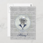 Phantastischer bezaubernder, lustiger Hobby-Boxer Postkarte (Vorne/Hinten)