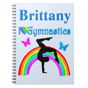 PHANTASTISCHER BLAU PERSONALISIERT GYMNASTICS JOUR NOTIZBLOCK