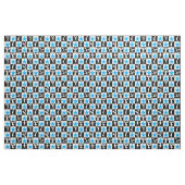 PHANTASTISCHER BLAUE STAR CHEERLEADER FABRIC STOFF (Fat Quarter (45,7 x 55,9 cm))