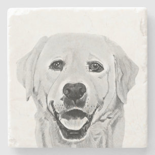 Phantastischer Bleistift Happy Labrador Marble Unt Steinuntersetzer