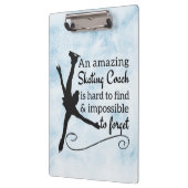 phantastischer Blue-Eis-Skaten-Coach Klemmbrett (Links)