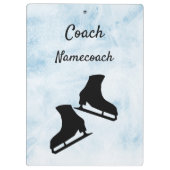phantastischer Blue-Eis-Skaten-Coach Klemmbrett (Rückseite)