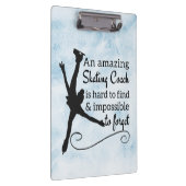 phantastischer Blue-Eis-Skaten-Coach Klemmbrett (Rechts)