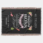 Phantastischer Boss Blumenwirbel Decke (Vorderseite)