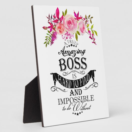 Phantastischer Boss DANK IHNEN BOSS "phantastische Fotoplatte (Seite)