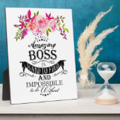 Phantastischer Boss DANK IHNEN BOSS "phantastische Fotoplatte (Seite)