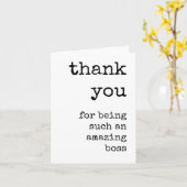 Phantastischer Boss, vielen Dank, Minimalistisch g Karte (Gelbe Blume)