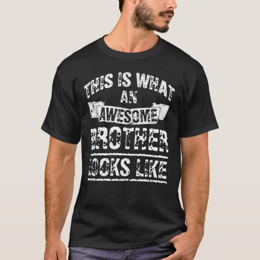 Phantastischer Bruder (jedes Wort) sieht wie T - S T-Shirt (Vorderseite)