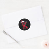Phantastischer Buchstabe K Anfangsname Buffalo Kar Runder Aufkleber (Umschlag)
