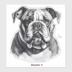 Phantastischer Bulldogsticker Aufkleber