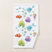 Phantastischer, bunter Cartoon Badhandtuch Set (Handtuch)