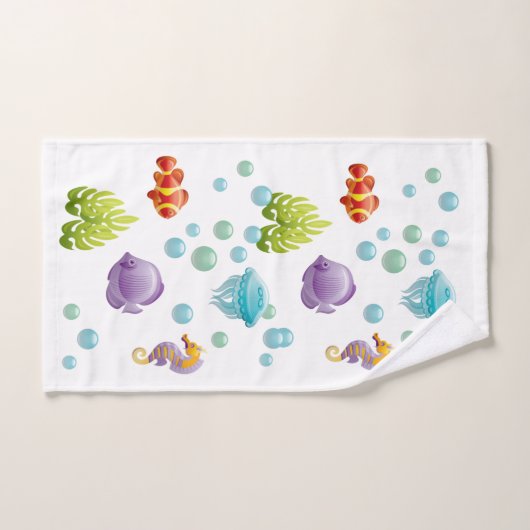 Phantastischer, bunter Cartoon Badhandtuch Set (Handtuch)