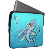 Phantastischer Cartoon Shark Laptopschutzhülle (Vorne Rechts)