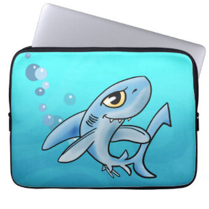 Phantastischer Cartoon Shark Laptopschutzhülle