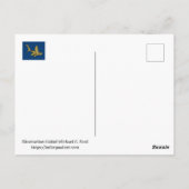 Phantastischer Cartoon Shark Postkarte (Rückseite)