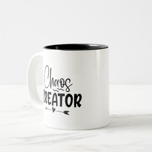 Phantastischer Chaos-Schöpfer Zweifarbige Tasse (Vorderseite Links)