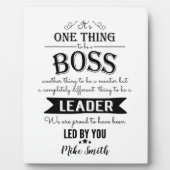 Phantastischer Chef bedankt sich bei der Plakette Fotoplatte (Vorderseite)