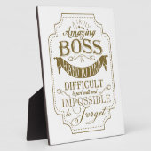 Phantastischer Chef danke Fotoplatte (Seite)