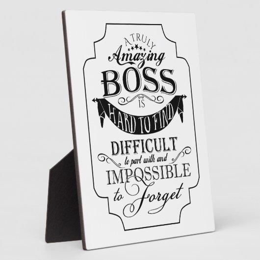 Phantastischer Chef danke Fotoplatte (Seite)