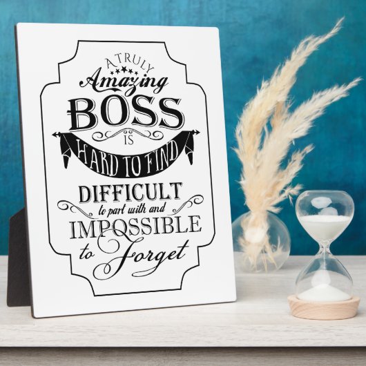 Phantastischer Chef danke Fotoplatte (Seite)