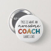 Phantastischer Coach | Bester Coach je | Funny Coa Button (Vorne & Hinten)