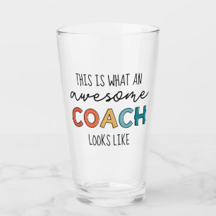 Phantastischer Coach Bester Coach je Funny Coa Glas
