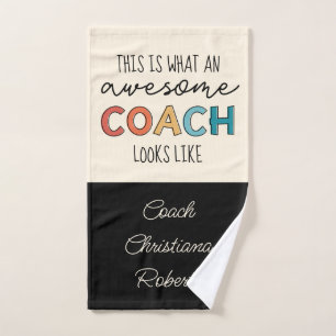 Phantastischer Coach   Bester Coach je   Funny Coa Handtuch