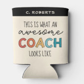Phantastischer Coach | Personalisiert Best Coach G Dosenkühler (Rückseite)
