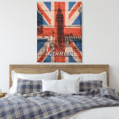 Phantastischer cooler angesagter alter Holzgrunge Leinwanddruck (Insitu (Schlafzimmer))